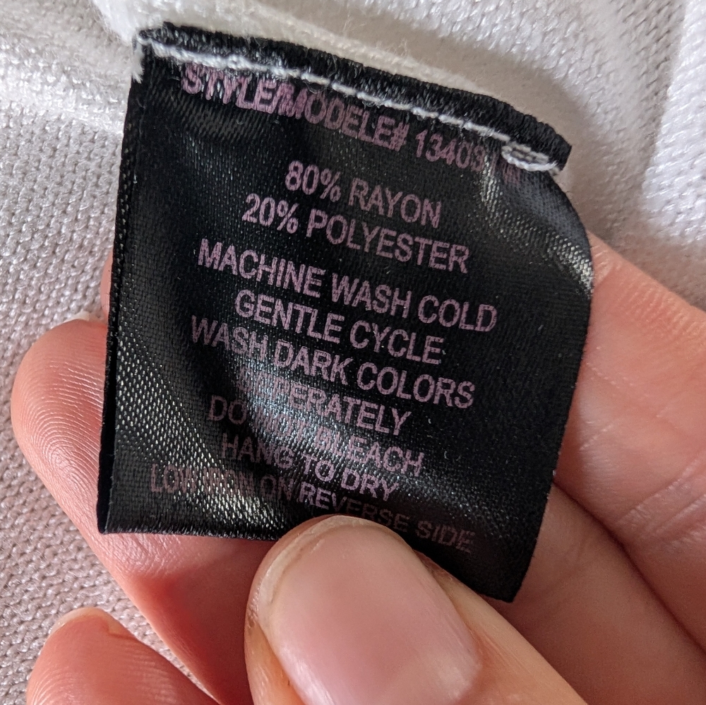 3/$30 imPRESS Women's Cream Cardigan - Picture 4 of 5
